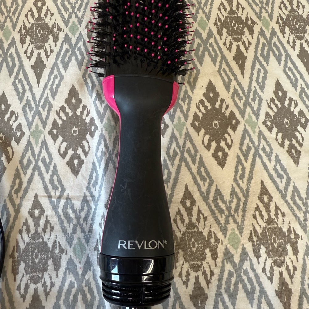 Revlon Black and Pink Hair Dryer Brush